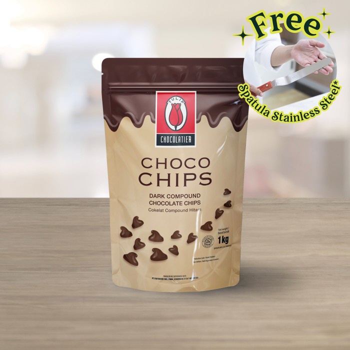 

ORIGINAL MURAH Tulip Chocolatier Dark Compound Chocolate Chips 1Kg