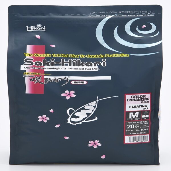 Saki Hikari Color Enhancing M (Medium) 2kg 2 kg Pakan Makanan Ikan Koi