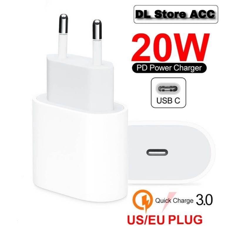 ADAPTER CHARGER 20W USB C FAST CHARGING BATOK 20W PD POWER CHARGE QC 3.0