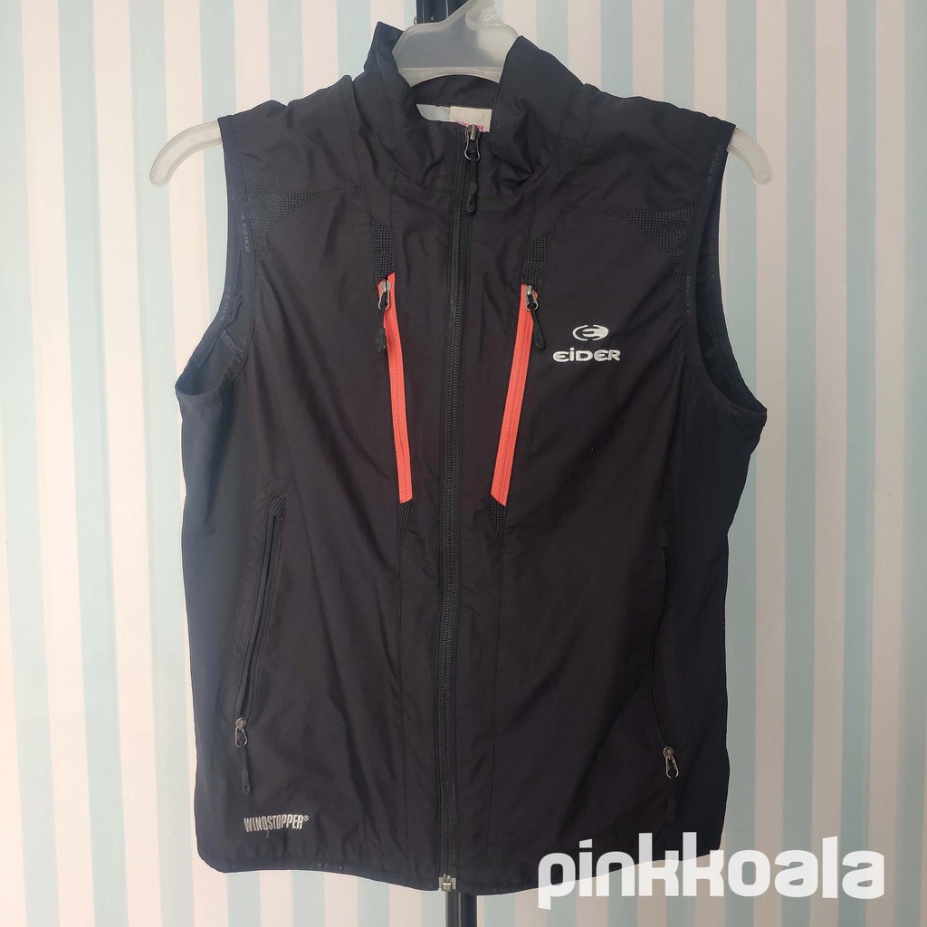 Rompi vest jaket olahraga hitam Eider