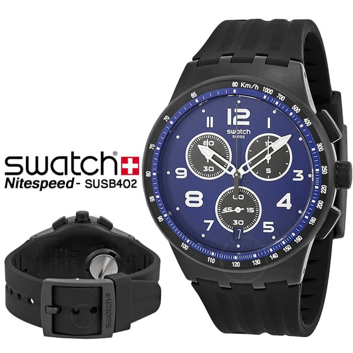 Swatch SUSB402 Original  Swatch Chrono Jam Tangan Pria Sporty Terbaru