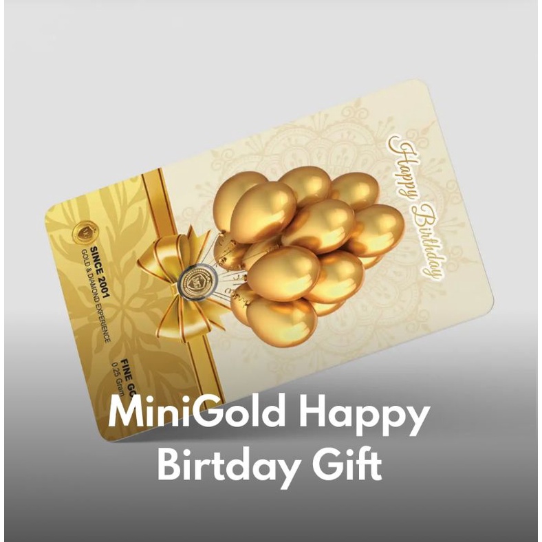 Gift Series HBD Mini Gold