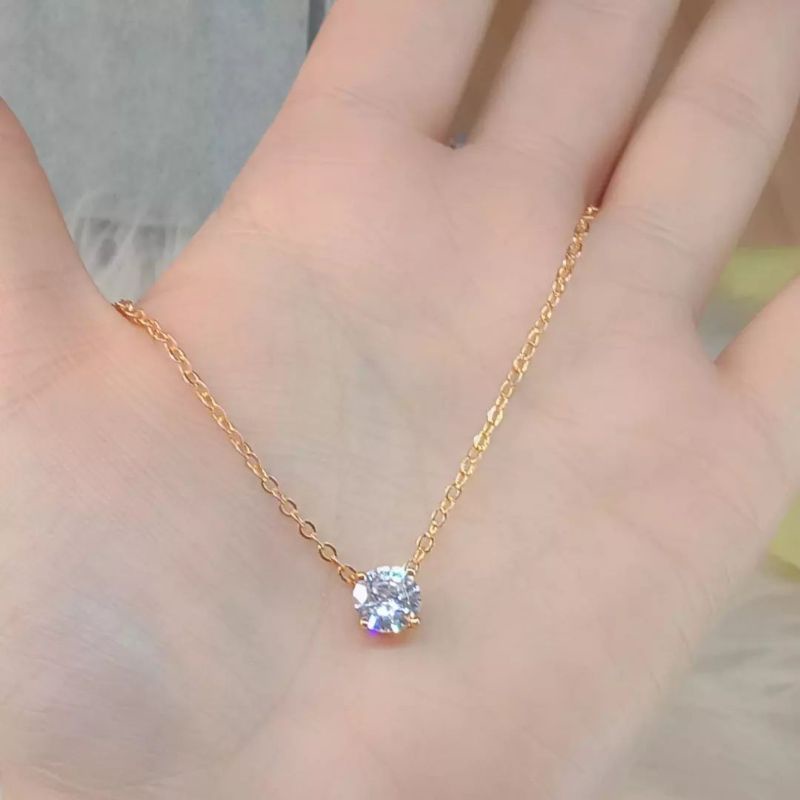 Kalung Titanium Wanita Anti Karat, Anti Alergi, Tahan Lama, Di Jamin REALPICT 100% Dan High Quality, Kalung Wanita Gold