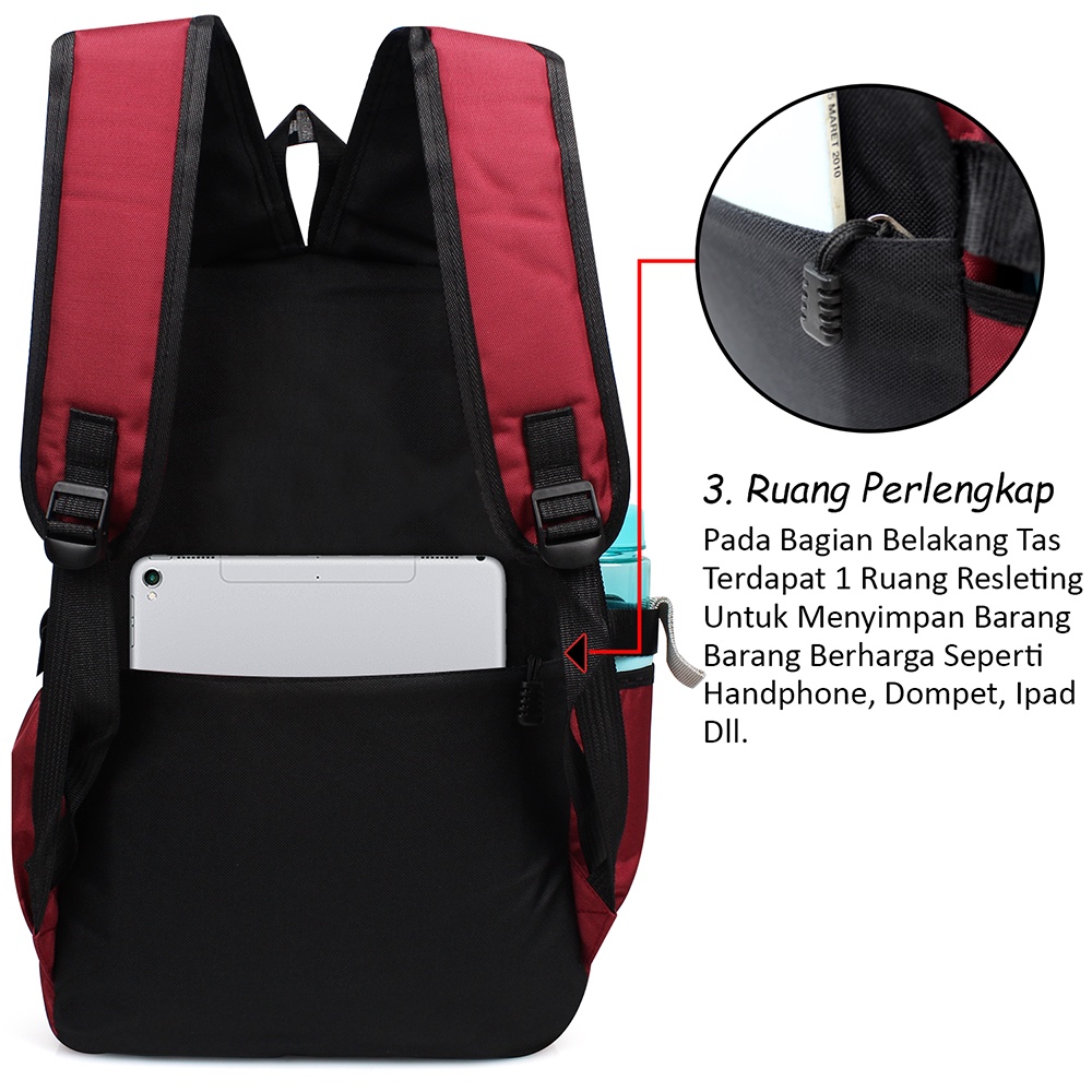 Tas Ransel Sekolah Anak Perempuan Tas Laptop 14 inch Import - Distributor Tas