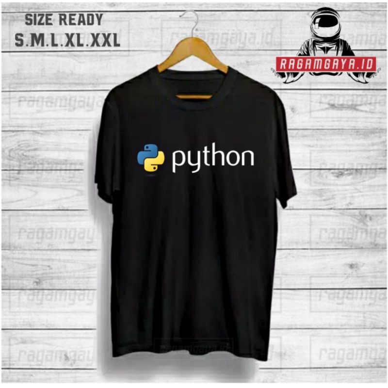 Kaos PYTHON  Baju Programmer Distro Kaos Python Programmer IT - RAGAMGAYA.ID