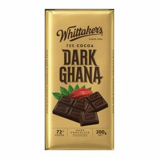 

Whittaker's Dark Ghana Chocolate Bar Coklat Import