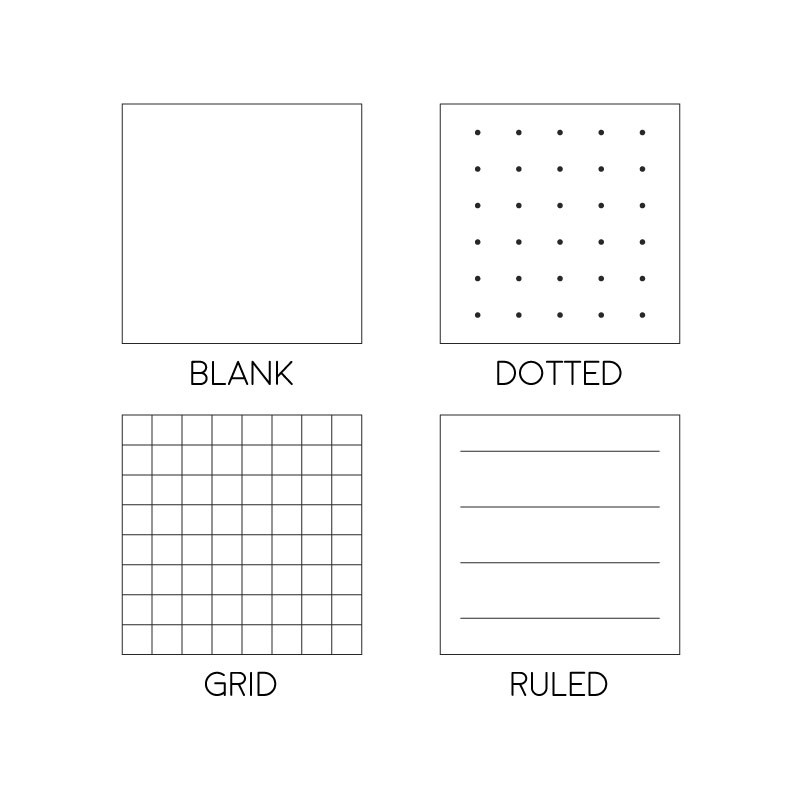 Simple Style Clear Spiral Notebook B5 / Buku Catatan Grid, Dotted, Blank & Ruled 80 Lembar Lucu Unik-1