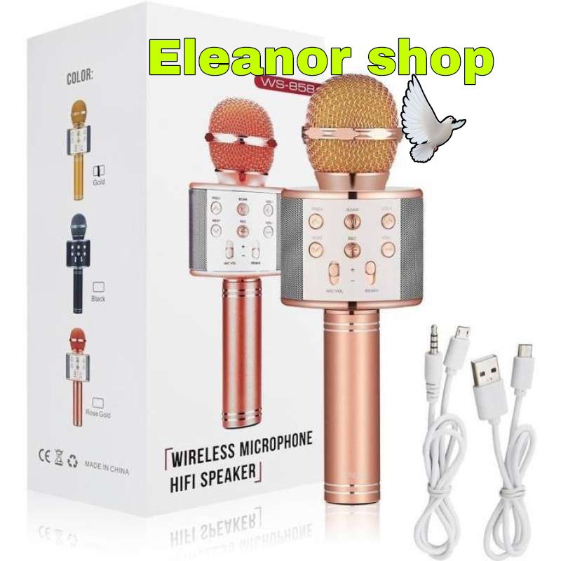 MICROPHONE MIC KARAOKE WS-858/MIC BLUETOOTH WS 858