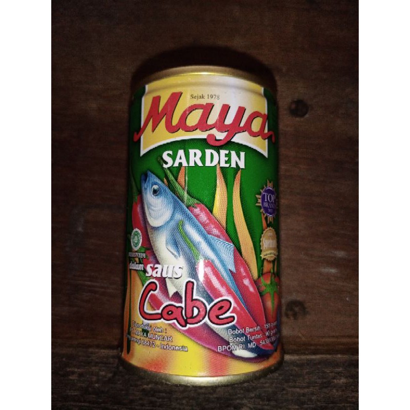 

sarden Maya saus cabe 155gr