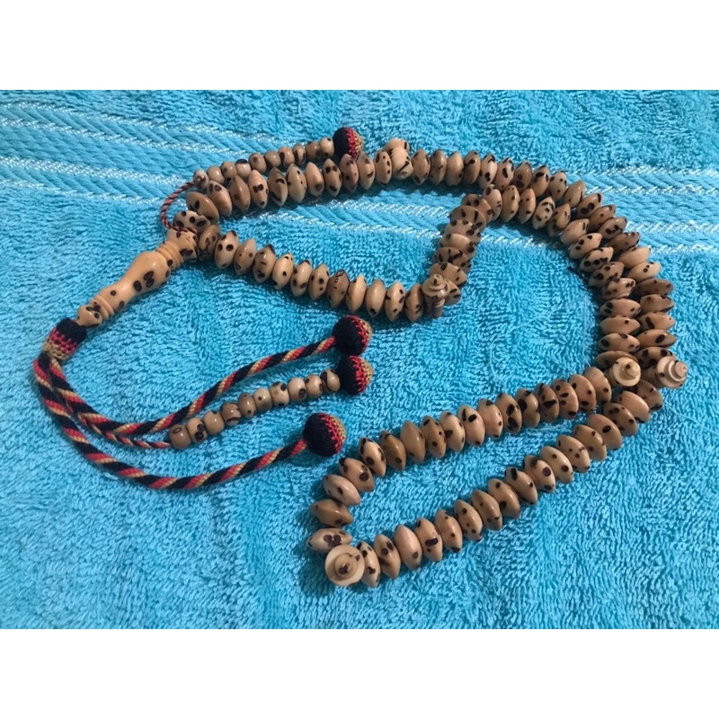Tasbih Oud Sholib 14mm Kerucut, Tijani Modif + Rumbai Afrika Lux