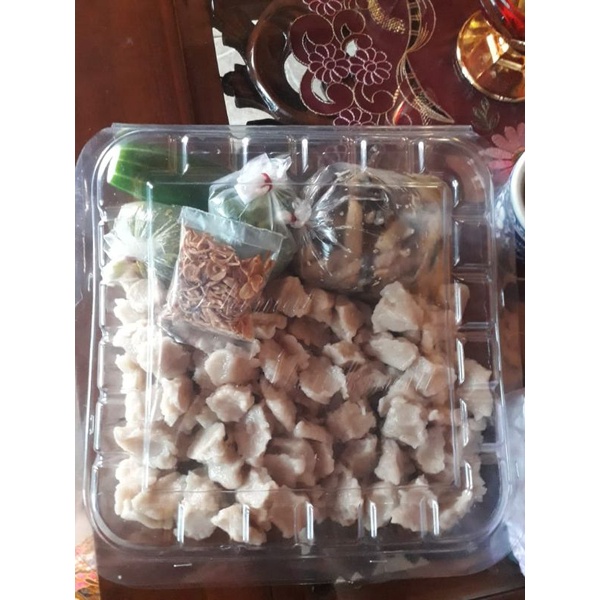 

Tekwan kering + bumbu