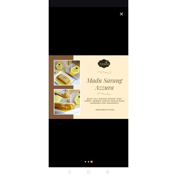 

Madu sarang asli/ honey comb/raw honey /madu sarang AZZURA 250gr