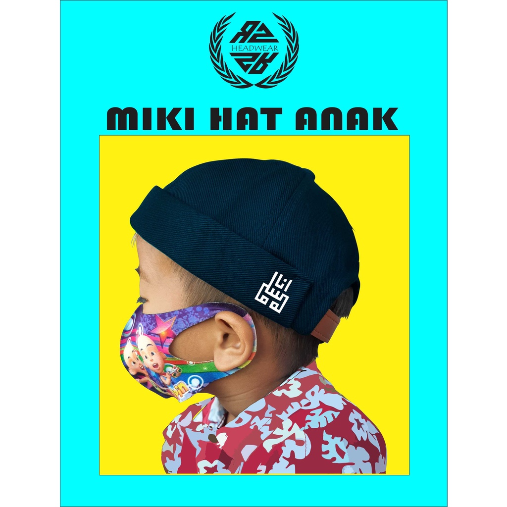 Peci Mikihat Anak Logo Arab / Peci Anak / Topi Peci Anak / Peci / Topi Peci /  Peci Anak-anak