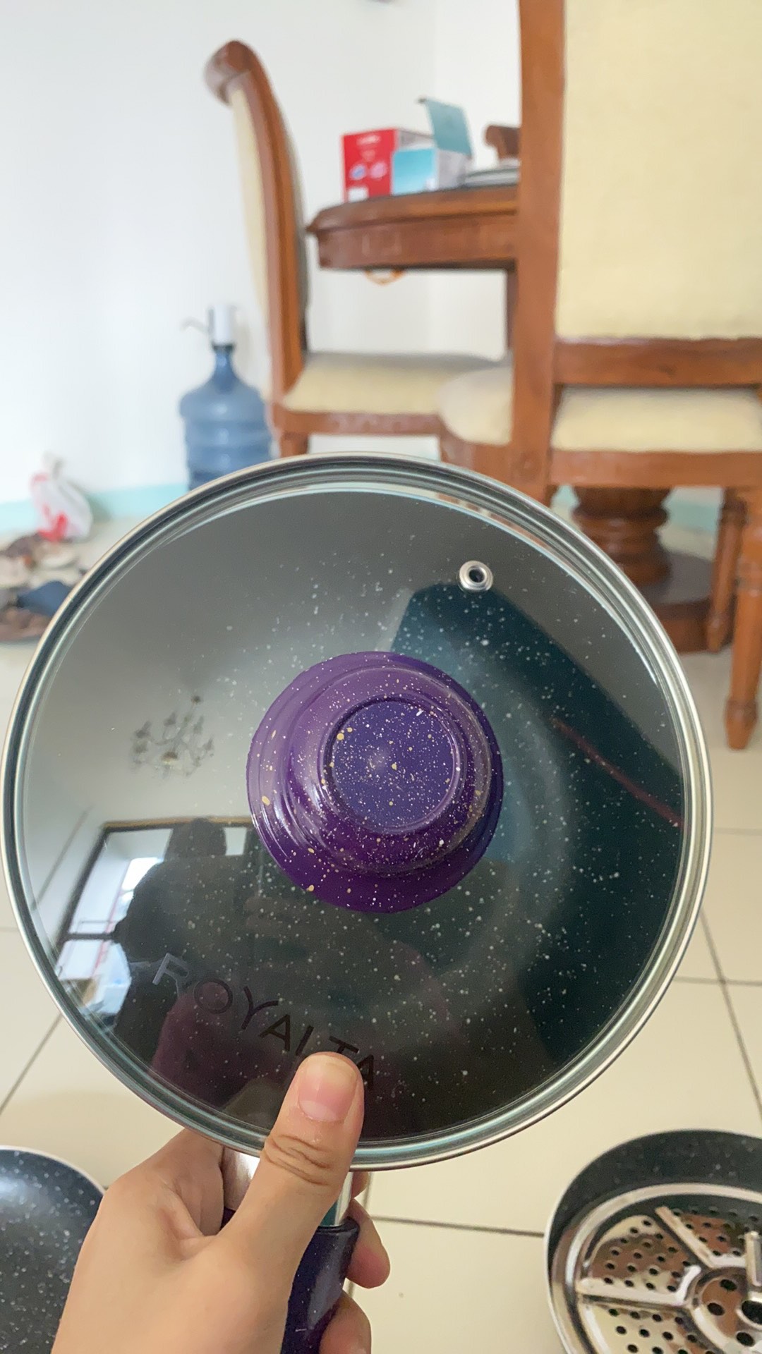 Panci Set Pengukus / Royalta Italian Granite Cookware Pan 7 Pc Paling Bagus