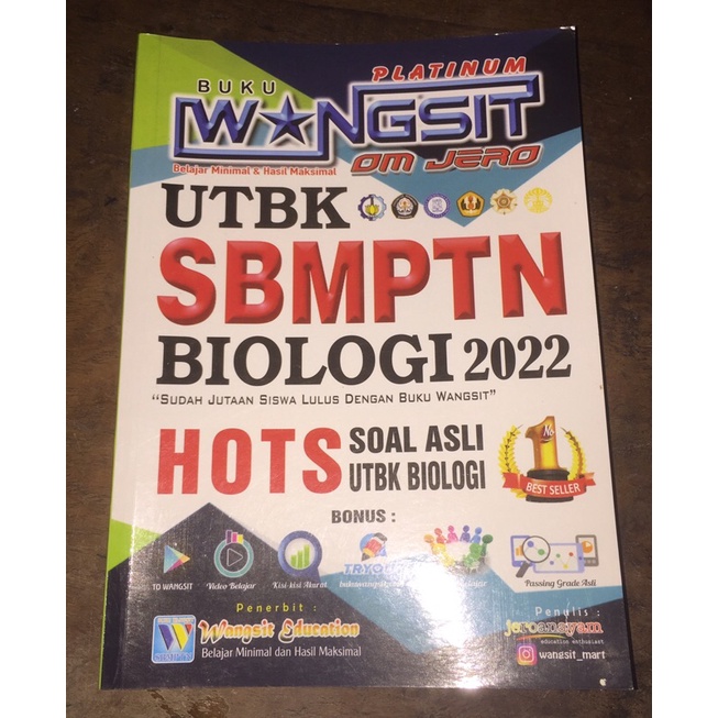 [Preloved] Buku Wangsit SBMPTN Biologi 2022