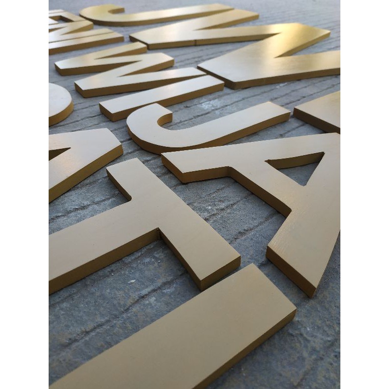 ID (PROMO BANTING HARGA) 4CM - 20CM HURUF KAYU LED / HURUF KAYU TIMBUL / HURUF KAYU LAMPU / CUSTOM