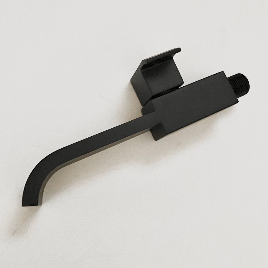 Kran air Tembok Kotak Panjang Hitam GT14-Keran Tembok Kamar Mandi Long Unik Bathroom Faucet BLack GT1004