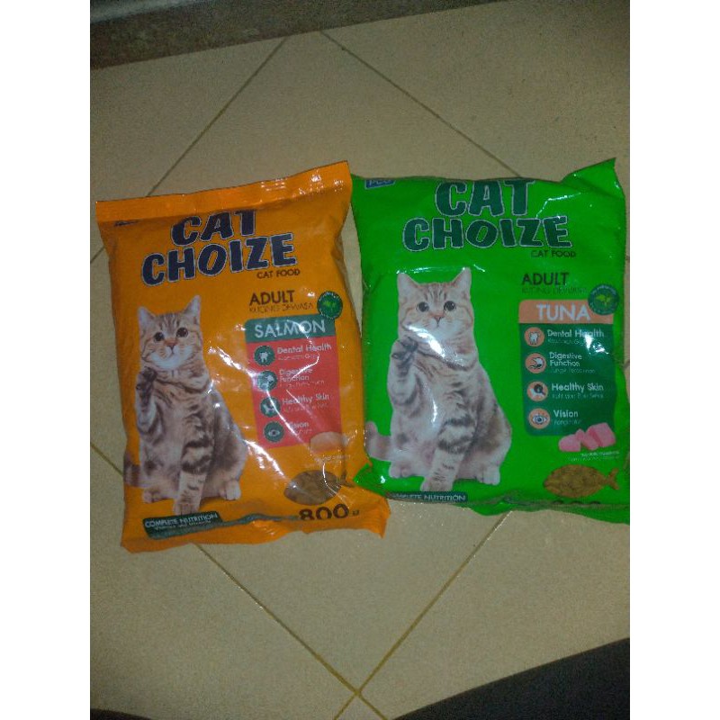 CAT CHOIZE ADULT RASA TUNA DAN SALMON 800g makanan kucing dewasa 1 tahun ke atas