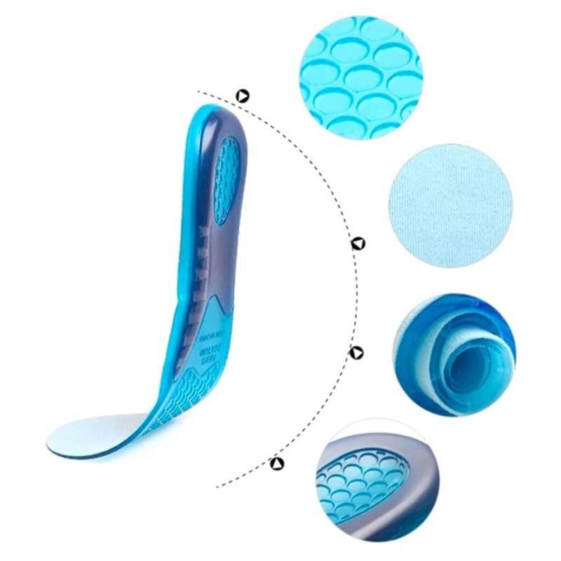 1 Pasang Insole Silicone Full / Alas Sol Dalam Sepatu Shock Absorb Gel Orthotic Arch