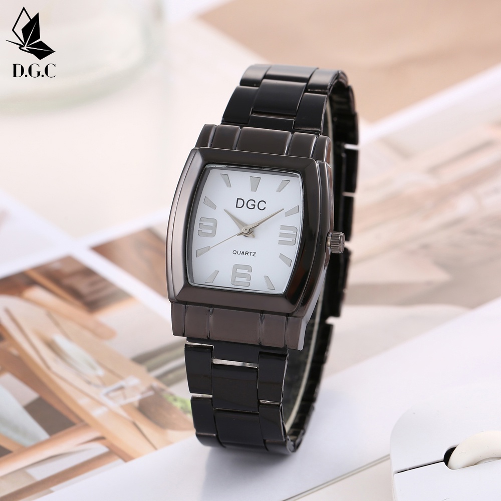 DGC JAM TANGAN WANITA MENONTON TALI STAINLESS STEEL RANTAI WANITA CRYSTAL KRISTAL PREMIUM WOMEN WATCH COUPLE C88