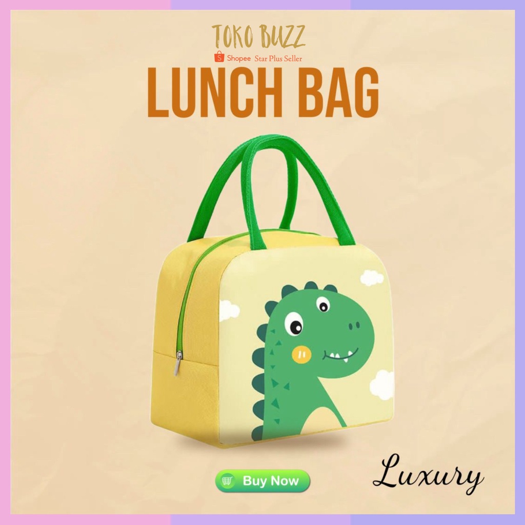 TAS BEKAL LUNCH BAG Anak Tahan Panas Tas Kotak Makanan Tempat Makan Siang Tas Bento Kids Sekolah