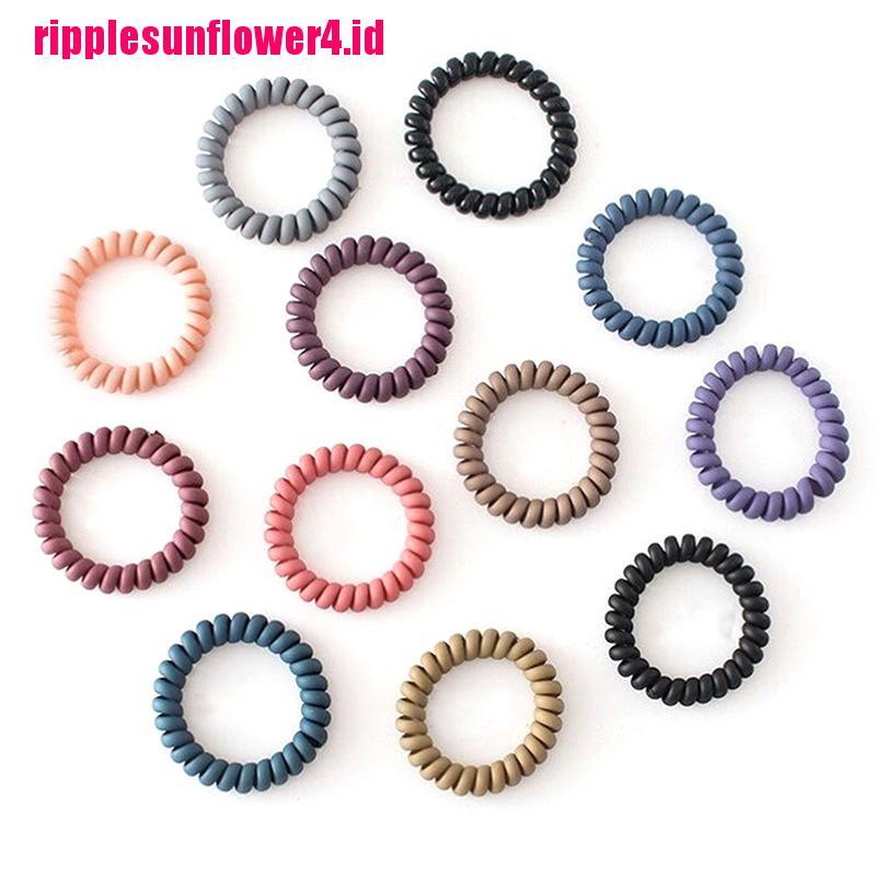 Ikat Rambut Model Kabel Telepon Glow in The Dark Untuk Wanita