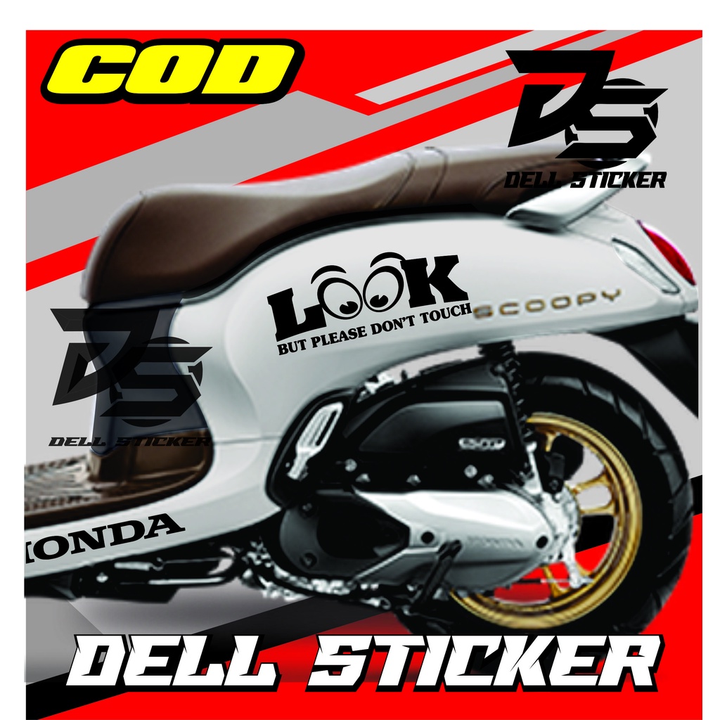 Stiker Scoopy LOOK / Sticker Cutting Scoopy / Stiker Motor Scoopy / STIKER MOTOR HONDA / STIKER ALL 