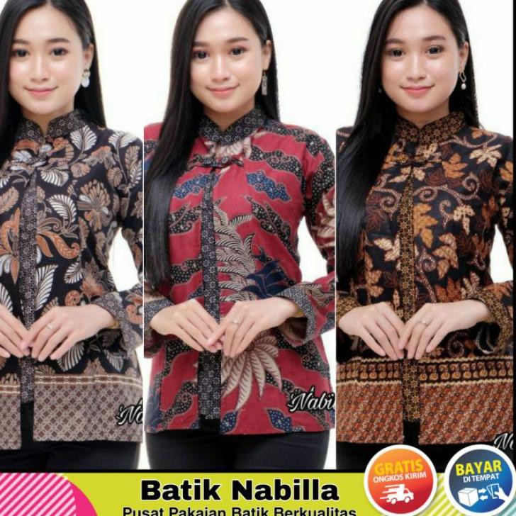 Harga Baju Batik Cewek Modern Lengan Panjang Terbaru November 2021 Biggo Indonesia