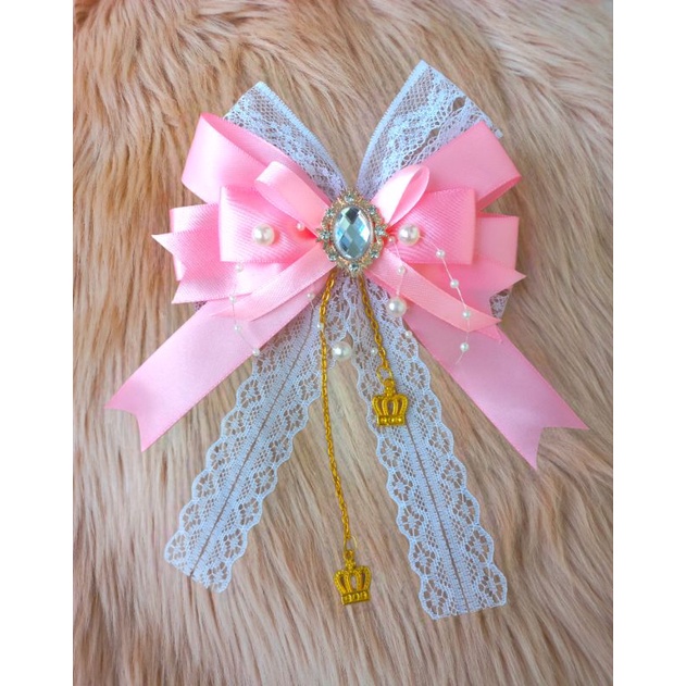 pita lighstick // korean ribbon brooch //pita aplikasi