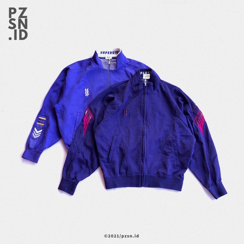Jaket Training Superstar Mizuno Vintage / Tracktop Vintage Superstar Mizuno Second Original