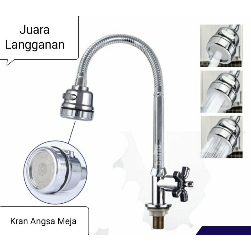 Kran cuci piring Fleksibel. kran dapur. Kran zink. Kran angsa Fleksibel