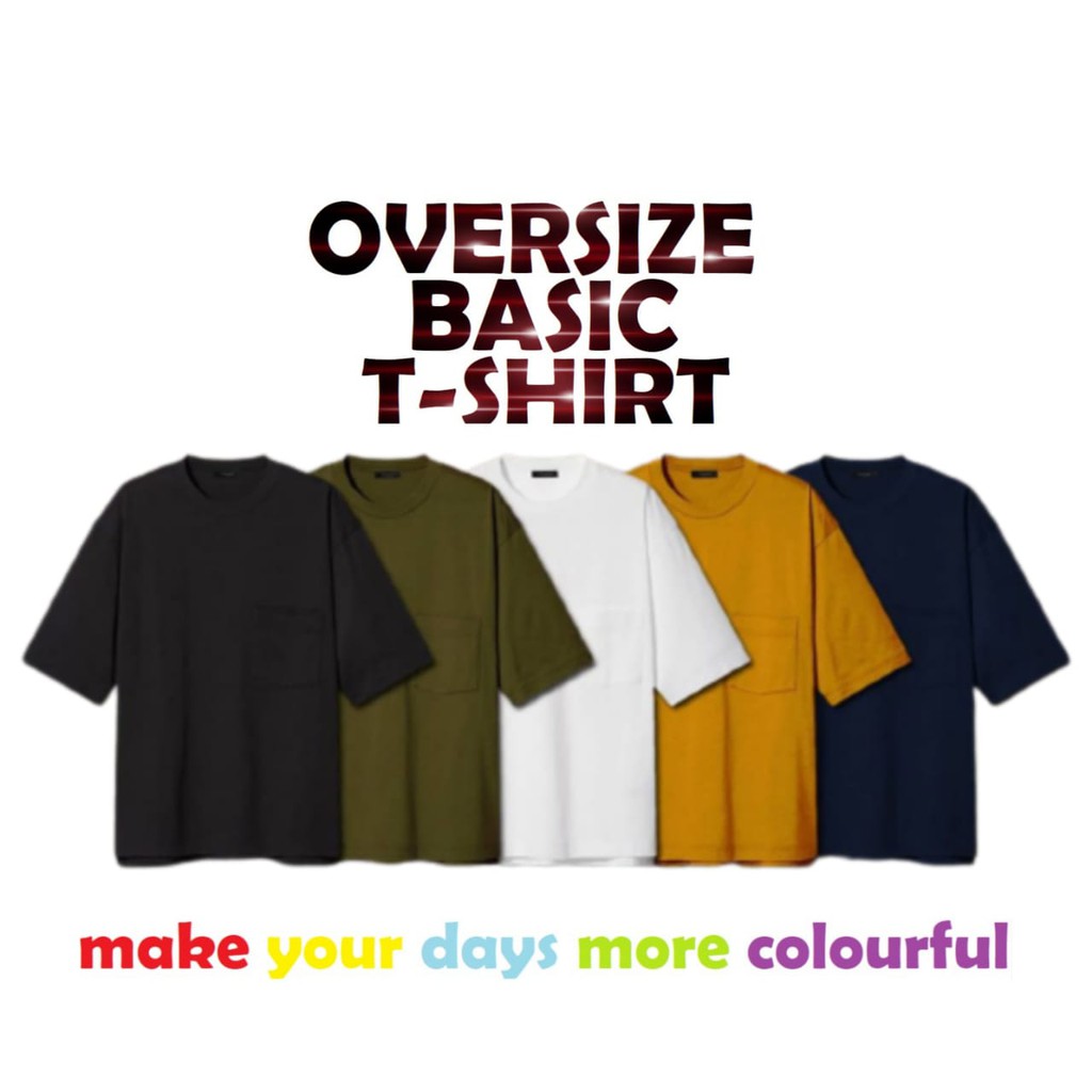 KAOS POLOS OVERSIZE / KAOS POLOS OVERSIZED / KAOS POLOS OVERSIZE WANITA &amp; PRIA / TSHIRT OVERSIZED