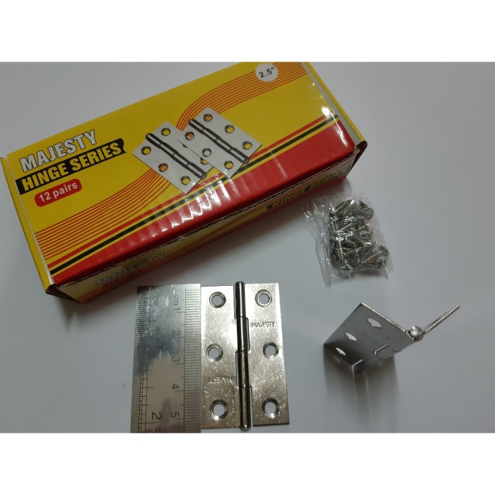 JKM Engsel Kupu Mini Kecil 2.5" STAINLESS Pintu Lemari Kayu Kotak Box Peti