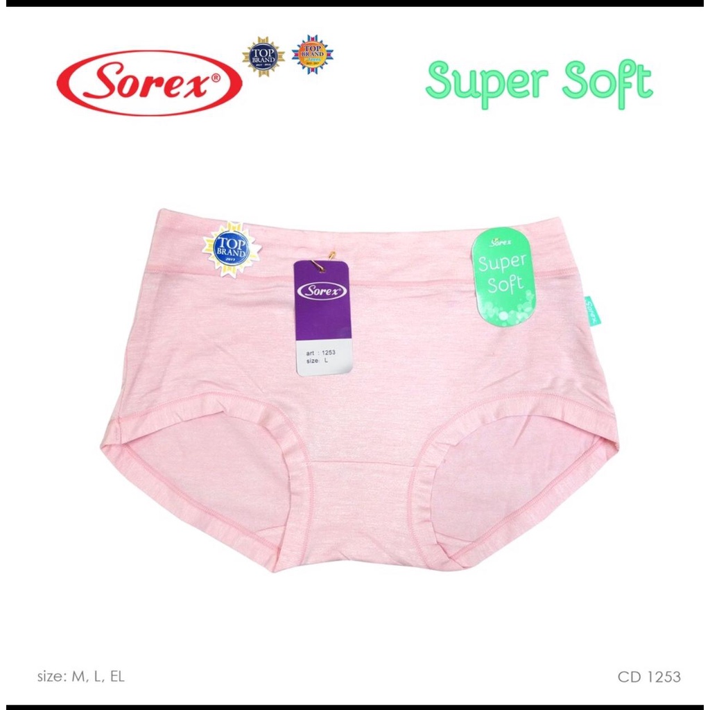 Celana Dalam Sorex 1253 - CD Sorex Super Soft Series - CD SOREX 1253 - BAHAN SUPER LEMBUT - CD SOREX BASIC MIDI HALUS LEMBUT SUPER SOFT - CELANA DALAM WANITA SOREX -  SOFT SERIES - CD SUPER NYAMAN - SIZE M L EL/XL - ARA98STORE