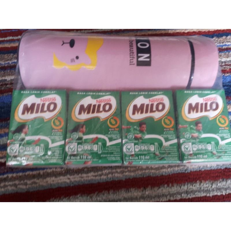 

paket hemat susu milo plus tumbler kaca