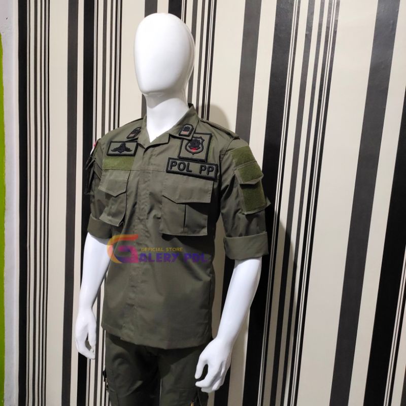 RB baju PDL POL PP Seragam pdl pol PP atribut satpol pp LENGKAP
