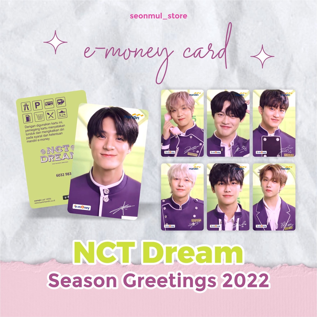 TERMURAH!!! EMONEY BRIZZI FLAZZ TAPCASH SEASON GREETING NCT DREAM 2022 / SG22