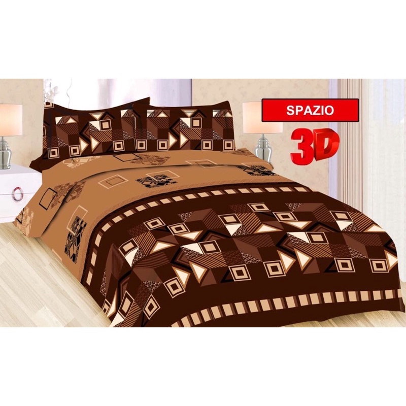 (BISA COD) SPREI BONITA MOTIF SPAZIO UK 180 / 160/ 120 * 200 CM BARANG ORIGINAL