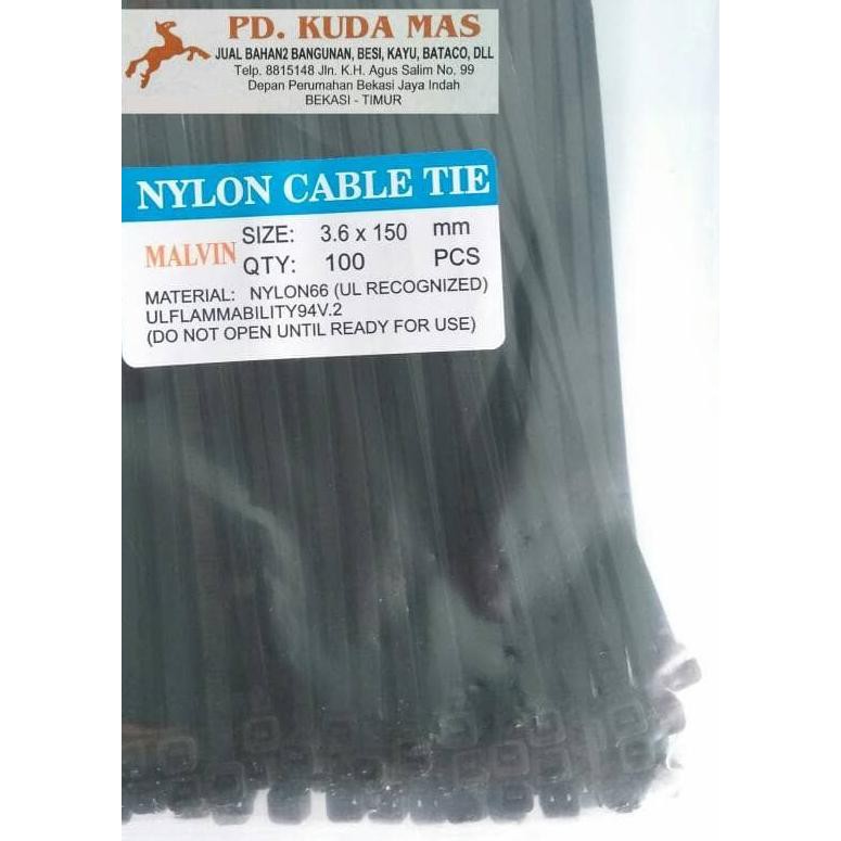 

▼ Cable Ties Nylon 15 cm Hitam ♩