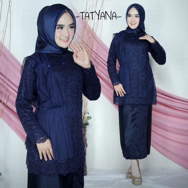 KEBAYA TATYANA SET SELENDANG / KEBAYA MODER / KEBAYA SYARI / KEBAYA TUNANGAN