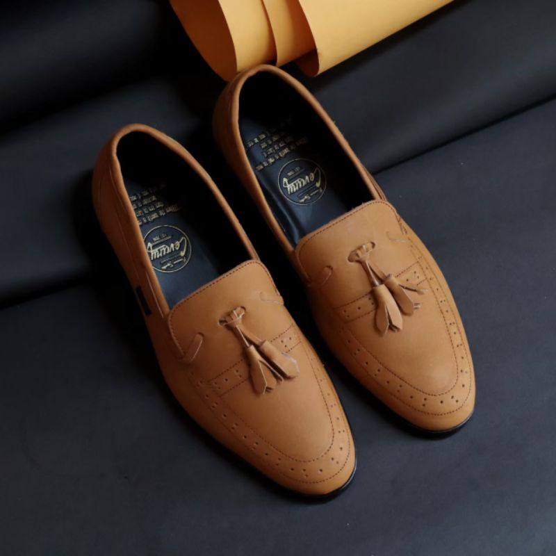 CEVANY DERROSA ORIGINAL SEPATU FORMAL KASUAL LOAFERS FULL KULIT ASLI SAPI TRENDY CASUAL FASHION