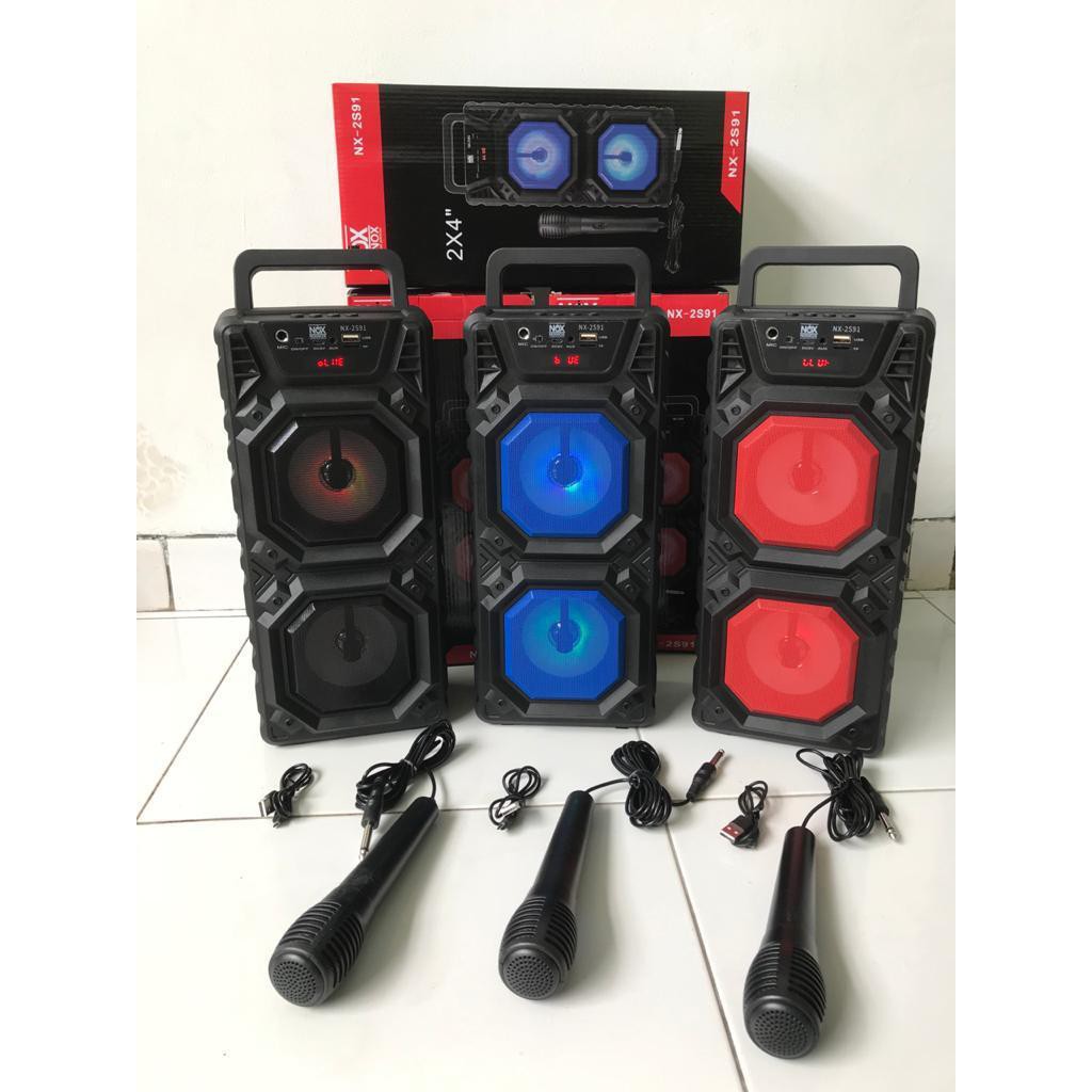 SPEAKER BLUETOOTH KARAOKE NIXNOX NX-2S91 Free Microphone