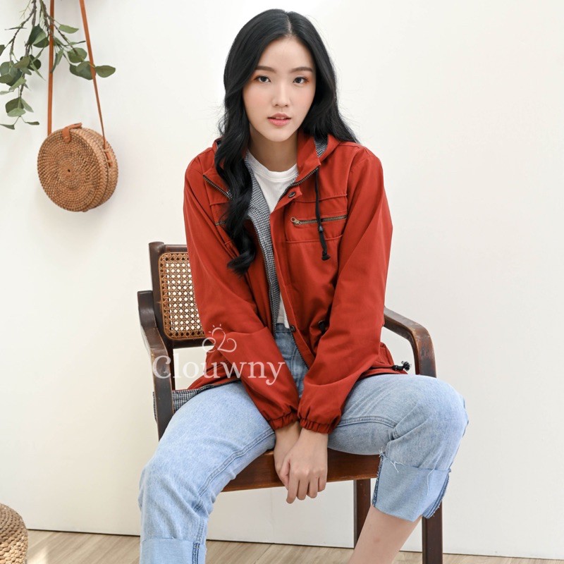 CLOUWNY - Denis Jacket Premium Canvas Twill Jaket Unisex Premium Canvas Outer-Brick-XXL