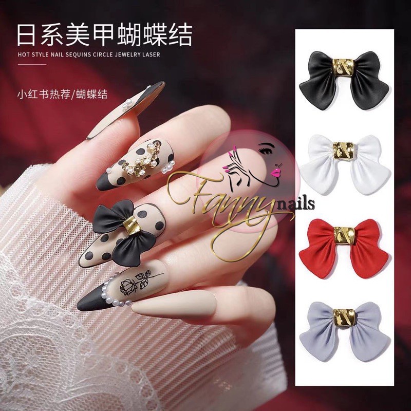 JAPAN NAILS BOW 3D PREMIUM / hiasan pita nailart gaya jepang rhinestone nail charm nail acc wheel