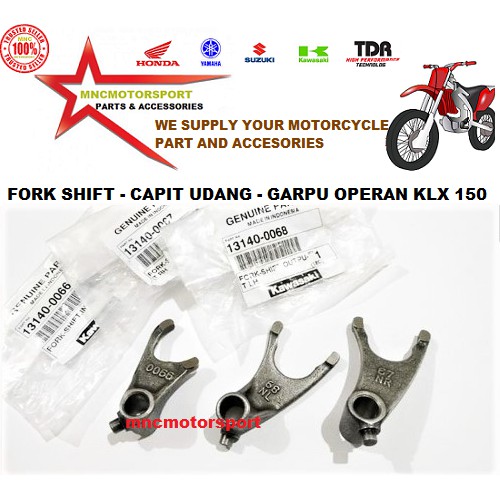 FORK SHIFT CAPIT UDANG GARPU OPERAN KLX 150 ORIGINAL