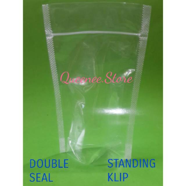 PLASTIK STANDING POUCH 12X20