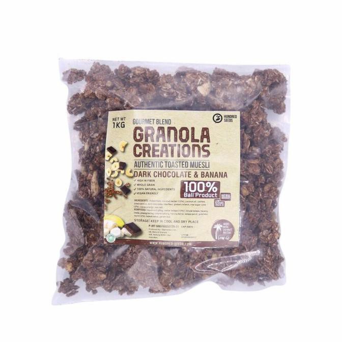 

Discount Granola Creations Dark Chocolate & Banana (Gourmet Blend) 1kg - Choco