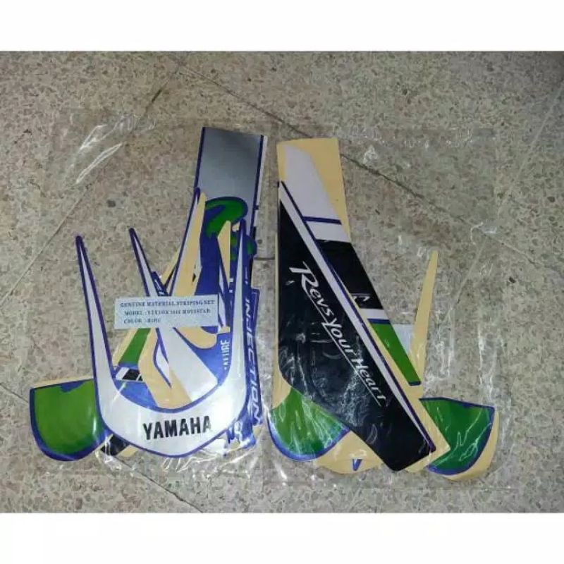 Striping sticker standar Yamaha Vixion new 2016 NVA movingstar biru