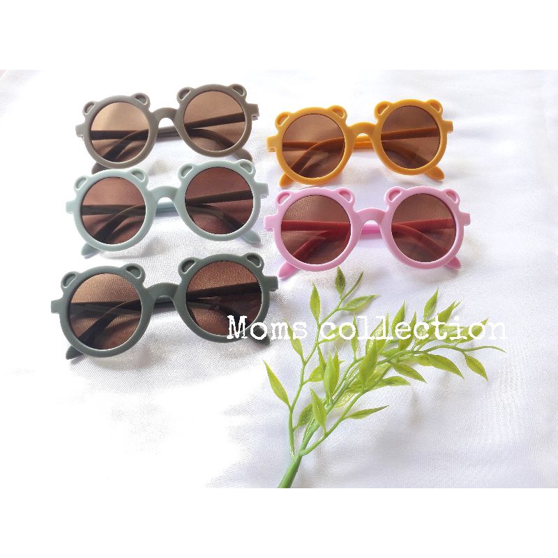 kacamata hitam anak new trend laki laki perempuan cewek cowok / kacamata hitam anak model kuping bea