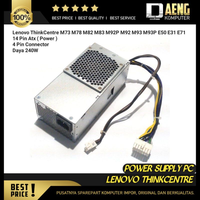 Jual Power Supply Power Suplay Psu Pc Mini Merk Lenovo Thinkcentre M M M M M P M M